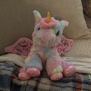 Barbie Pastel Unicorn Plush with Golden Horn